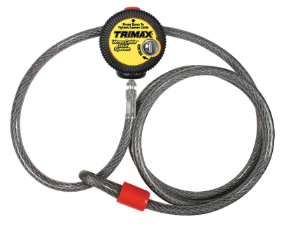 Cable Puck Lock. 6' x 3/8" Steel Cable Calgary 1