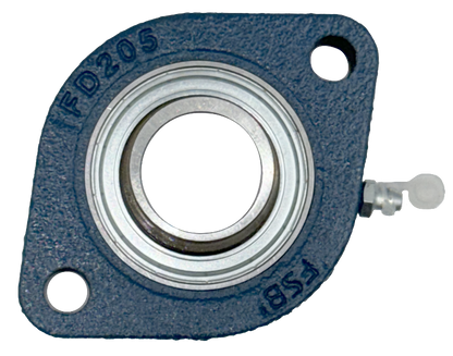 1" flange bearing oversize bore accepts coated shafts match to your bearing & end bearing plate 3