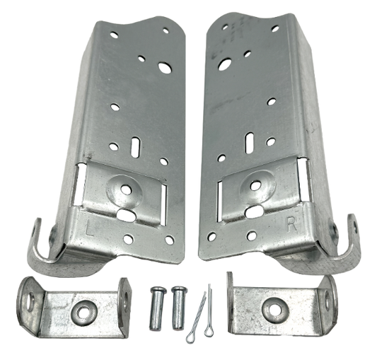 3 bottom bracket for various models of commercial garage doors holds bottom roller & cable attachment 1