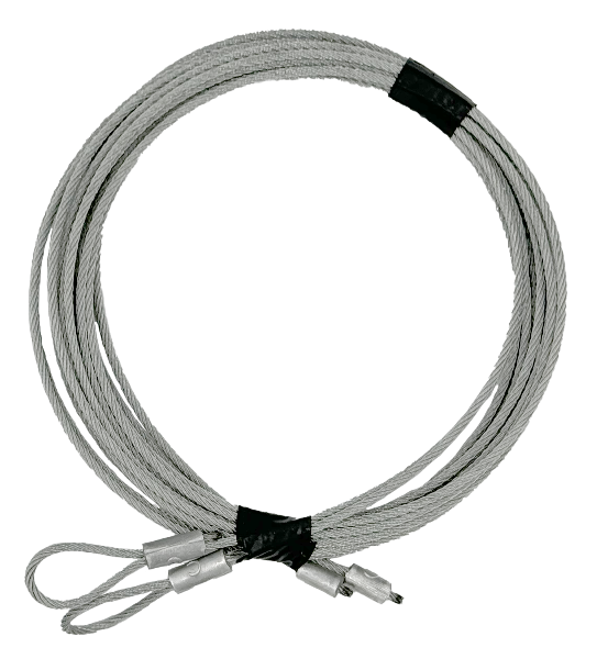 Residential Replacement Garage Door Cable Assembly Set of 2 Pre-made 3/32"x 9'6" For 8' Door 1