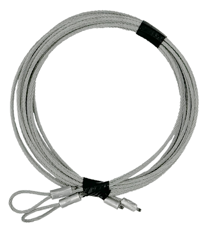 Residential Replacement Garage Door Cable Assembly Set of 2 Pre-made 3/32"x 9'6" For 8' Door 1