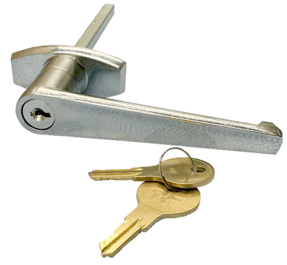 Universal 2point SnapLatch Package Exterior Keyed Garage Door Handle & Cable Latching Lock Mechanism 3