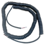 Black coil cord 2wire 18 gauge 20' extends & retracts as the garage door moves