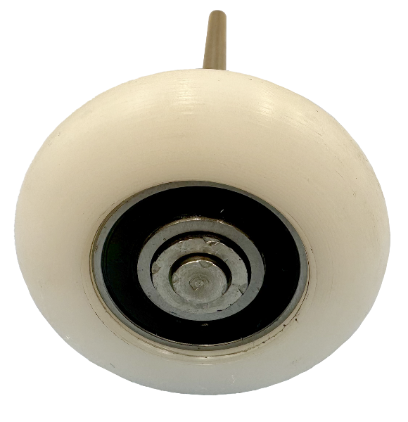 Commercial replacement garage door 3" wheel white nylon roller 9" long stainless steel stem 3