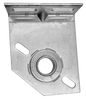 Residential fixed spring plate 3-3/8" offset with 1" bearing holds spring shaft on common residential doors