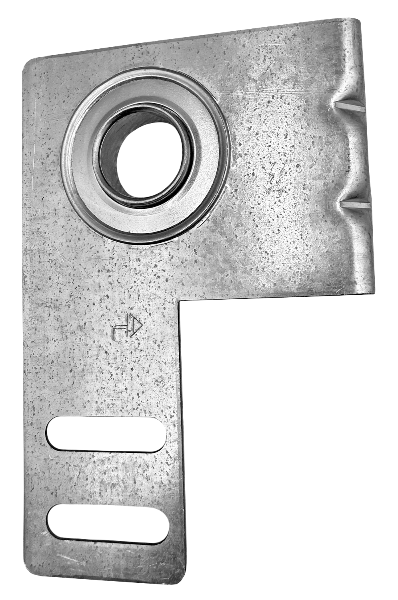 Residential garage door 2-5/8" 13gauge end bearing plate & bearing common on ends of garage door L. 1