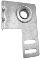 Residential garage door 2-5/8" 13gauge end bearing plate & bearing common on ends of garage door R. 1