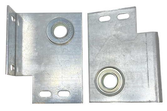 Com/Res garage door end bearing plate 3-3/8" wall offset, comes with 1" bearing, sold as pair