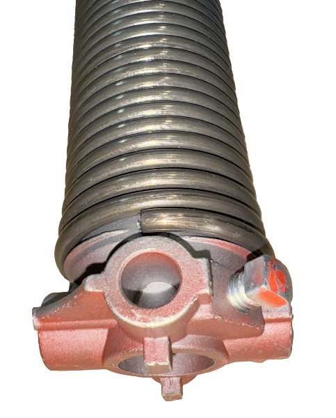 Garage door spring tempered steel aluminum cones steel set screw .225 inside diameter 2" length 26"R