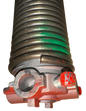 Garage door spring tempered steel aluminum cones steel set screw .243 inside diameter 2" length 30"L