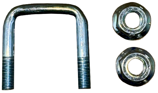 Truck/Trailer roll-up door 1-1/4" U-bolt anchor used for attaching cables to bottom of roll-up door