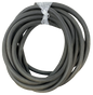 Commercial garage door pneumatic gum hose 1/2" installed in bottom u-rubber for use as a safety edge 1